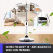 NEW 4 In 1 Electric Wireless Mop Spin Floor Cleaner Sweeper Polisher Scrubber