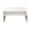 Modern Coffee Table Cabinet Storage Shelf High Gloss Wood Living Room Furniture - White