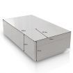 Modern 2 Drawer Coffee Table Cabinet Slide Top Storage High Gloss Wood Living Room Furniture - White
