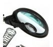 2.5X 7.5X 10X LED Light Magnifier Helping Hand Auxiliary Clamp Alligator Clip Stand