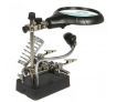 2.5X 7.5X 10X LED Light Magnifier Helping Hand Auxiliary Clamp Alligator Clip Stand
