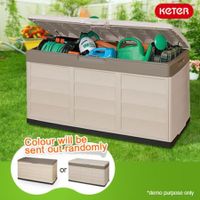 Keter Indoor/Outdoor Storage Box - Lockable - 305L - Beige
