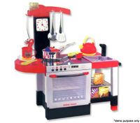 Interactive Electronic Toy Kitchen with Music and Lights - Includes 22 Accessories
