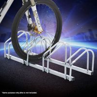 Bike Storage Rack Stand Stores 4 Bicycles