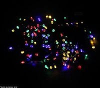200 LED Christmas Solar Fairy Lights - Multi Coloured