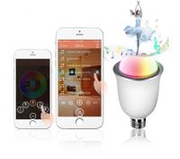 Smartphone Controlled RGBW Color Changing Xmas Parties LED Lamp Speaker -White