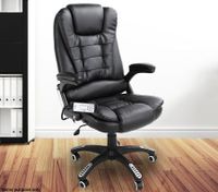 Black PU Leather Office Massage Chair