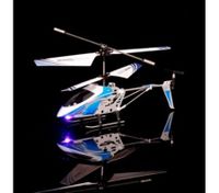 Syma S105G Mini Alloy 3 Channel RC R/C Helicopter with Gyro - Blue