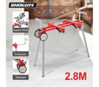 Shogun Lightweight Foldable and Extendable Mitre Saw Stand with Wheels