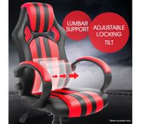 Lumbar Support PU Leather Racing Office Computer Chair Home Gaming Chair