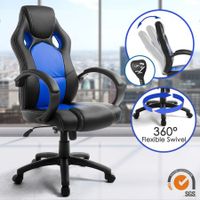 Racing Office Computer Chair Tilt Adjustable PU Leather Home Gaming Chair