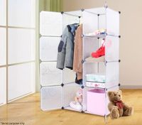 Deluxe 8 Cabinet Multi Storage Wardrobe