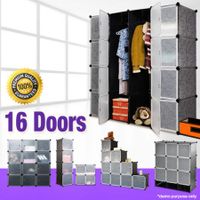 DIY Cloth Hanger Organizer EXTRA BIG Design 16 Cabinet Multi-Storage Wardrobe