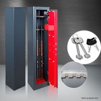 3 Gun Storage Locker Safe with Internal Security Box