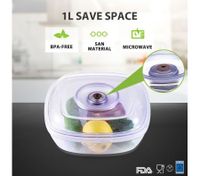 Maxkon BPA Free Vacuum Sealer Canister Food Container 1L