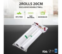2 Rolls of Vacuum Sealer Bags 20x300cm - External Packing