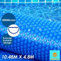 400 Micron Solar Swimming Pool Cover Blanket 10.48M x 4.8M