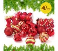 40PCS Christmas  Décor  Ornament Set