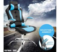 High Back Gaming and Racing Office Computer Chair - Black