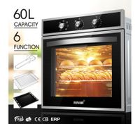 6 Function 60L Electrical Convection Built In Oven