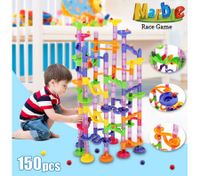 150 Pcs DIY Marbles Roll Ball Creative Building Toy Playset