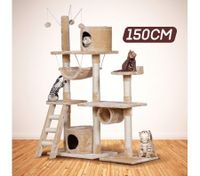 Cat Scratching Post and Tree Gym House for Large Cats