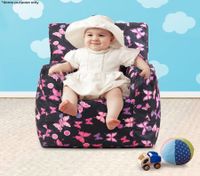 Pink Print Baby Bean Bag Sofa Cover