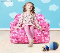 Pink Print Kid Bean Bag Sofa Cover