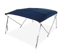 3 Bow Navy Blue Boat Bimini Top 1.3m to 1.5m