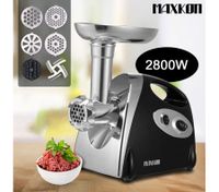 Sleek and Stylish Electric Meat Grinder in Red
