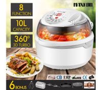 8in1 Multi Function Air Fryer Turbo Convection Oven Cooker-Gray