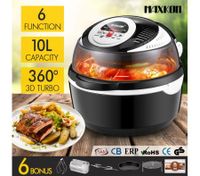 6-in-1 Portable Air Fryer Convection Oven Cooker-Black