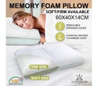 Luxdream New Molded Memory Foam Pillow Soft Or Firm Sides