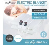 Double Control Electric Blanket - Queen Size