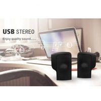 1 Pair Mini Usb Stereo Speakers Line Controller