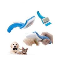 Pet Dog Cat Self Cleaning Grooming Hair Fur Brush Trimmer Attachment Rakes Tool