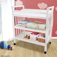 White Changing Table w/Changing Pad