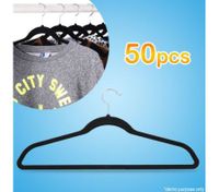 Pack of 50 Non-Slip Velvet Clothes & Coat Hangers