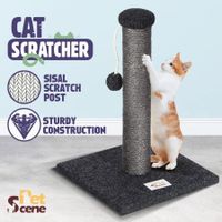 43CM Cat Scratching Post Scratcher Pole Climbing Frame with Toy