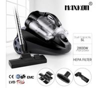 5L Multi-Cyclonic Bagless Vacuum Cleaner w/ HEPA Filter Black