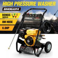 8HP Petrol Pressure Washer High Pressure Cleaner Aluminum Pump with 8M Hose