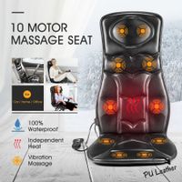 10 Motor Vibration Massage Chair Pad Cushion w/heat for Home Office Car