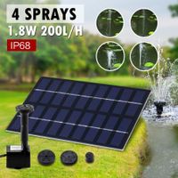 1.8W Outdoor Solar Power Water Fountain Pond Pool Pump Kit