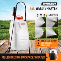 NEW 16L ELECTRIC BACKPACK WEED SPRAYER 12V RECHARGEABLE PUMP FARM WATERING