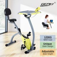Genki Upright Desk Exercise Bike Folding Magnetic Bicycle Cycling Home Gym Equipment