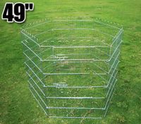 Six Panel Metal Pet Enclosure