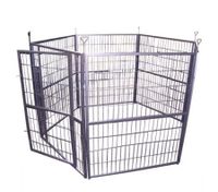 Portable Six Panel Foldable Metal Pet Exercise Playpen for Dogs / Cats / Rabbits / Guinea Pigs / Ferrets - XY-10162-2