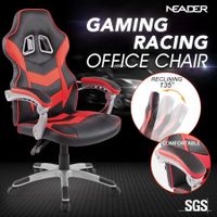 High Back Gaming Racing Chair Executive Computer Office Sport Race Seat - Red & Black 