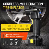 New Cordless Tyre Inflator Car Air Compressor Electric Tyre Pump W/ Digital LCD 12V