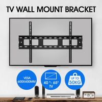 TV Wall Mount Bracket Slim Hanger Flat Screen LED LCD Plasma VESA 40-65 Inch 